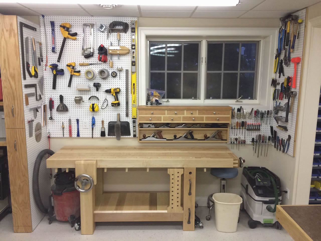 basement woodworking shop
