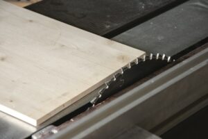 The table saw is king of small woodworking shop tools