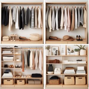 using shelves to maximize closet storage space per person