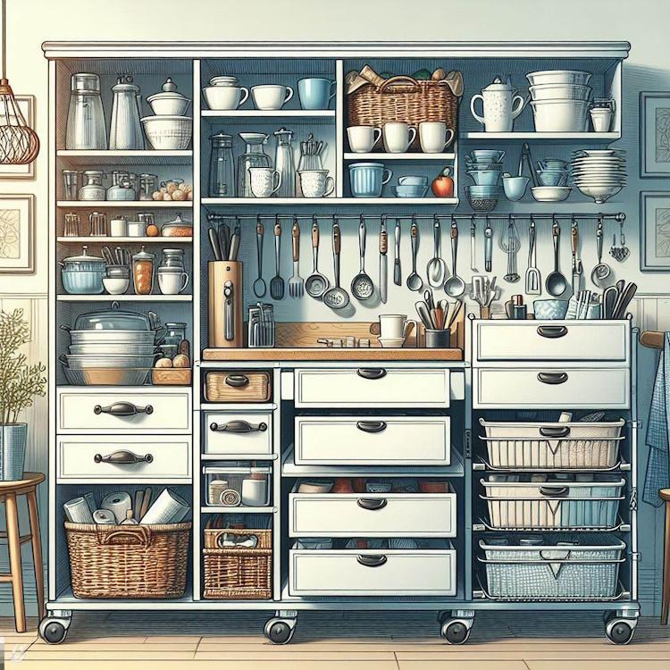 Maximize Storage: Creative Ideas for Your DIY Kitchen Cart