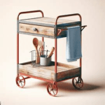 food preparation kitchen cart
