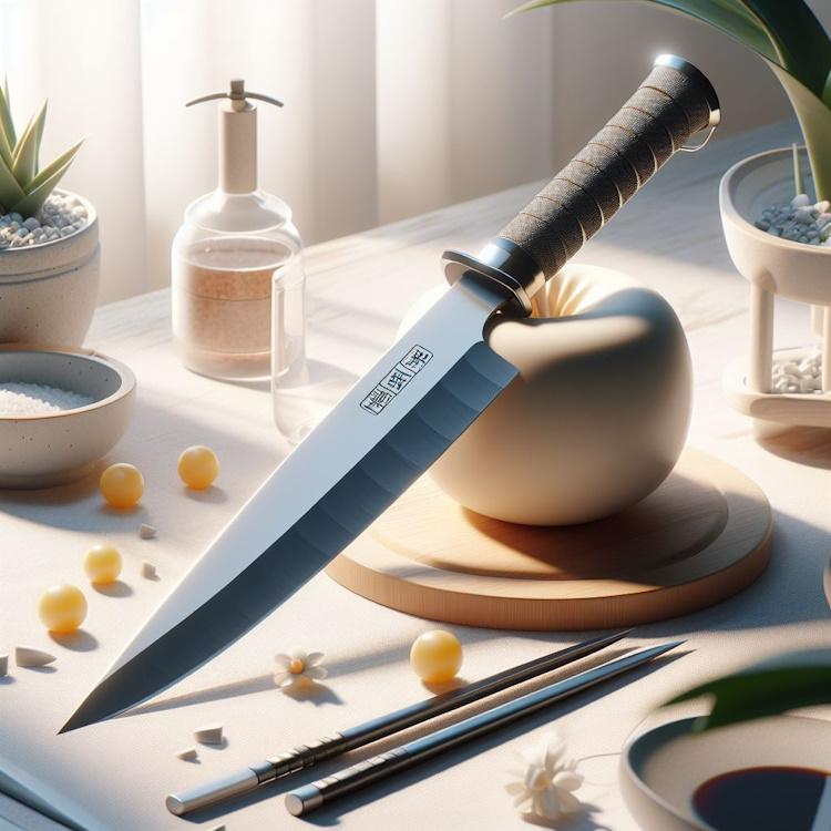 Honesuki, a Japanese kitchen knife