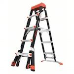 LITTLE GIANT Multipurpose Ladder: 5 to 8 ft, 375 lb Load Capacity