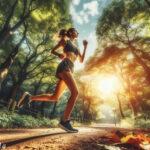woman jogging in park boost your energy with carantine