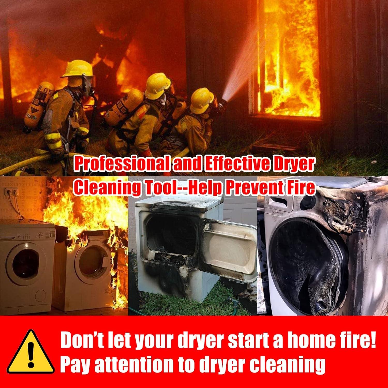 prevent home fires with a dryer vent cleaner kit
