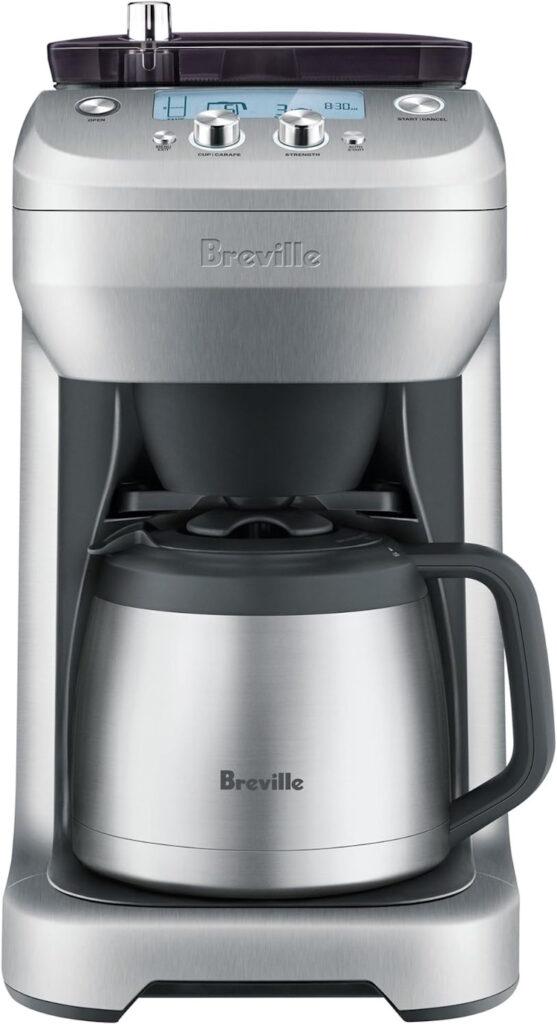
Breville Grind Control Coffee Maker, 60 ounces, Brushed Stainless Steel, BDC650BSS,Silver