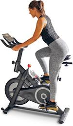 Echelon Smart Connect Fitness Bike, 30-Day Free Echelon Membership, Easy Storage, Small Spaces, Cushioned Seat, Solid, Stable Design, HIIT, Top Instructors
