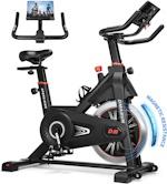 DMASUN Exercise Bike, Super Quiet Magnetic Resistance Stationary Bike, Indoor Cycling Bike with Comfortable Seat Cushion, Digital Display with Pulse