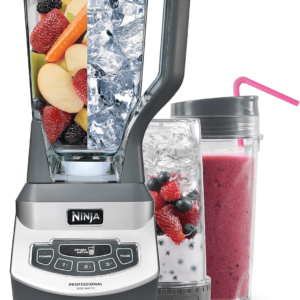 Ninja BL660 Professional Blender Smoothie & Food Processing Blender, 1100-Watts, 3 Functions -for Frozen Drinks, Smoothies, Sauces, & More