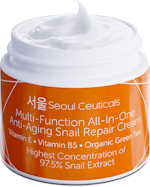 SeoulCeuticals Korean Skin Care 97.5% Snail Mucin Moisturizer Cream - K Beauty Skincare Day & Night Snail Repair Cream Filtrate Cruelty Free 2oz
