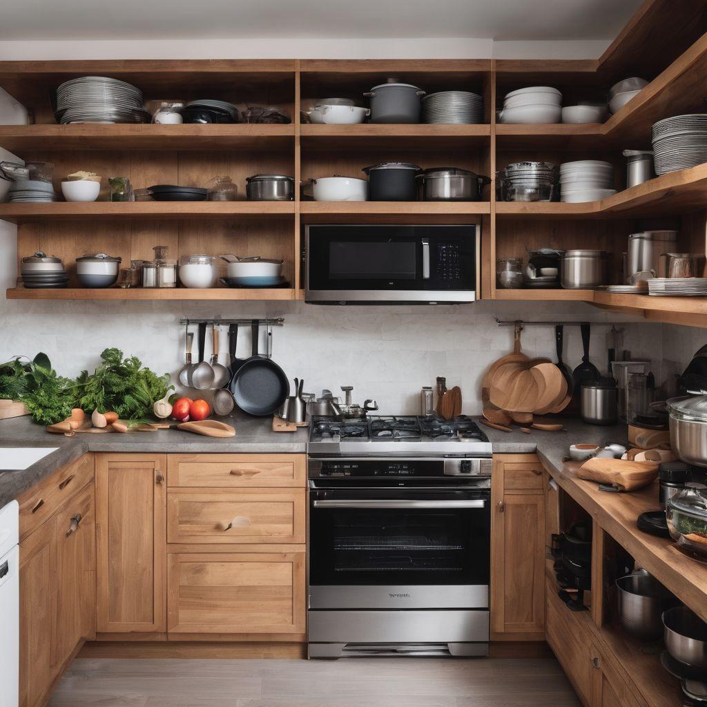 A well-organized and fully equipped kitchen from the kitchen essentials checklist