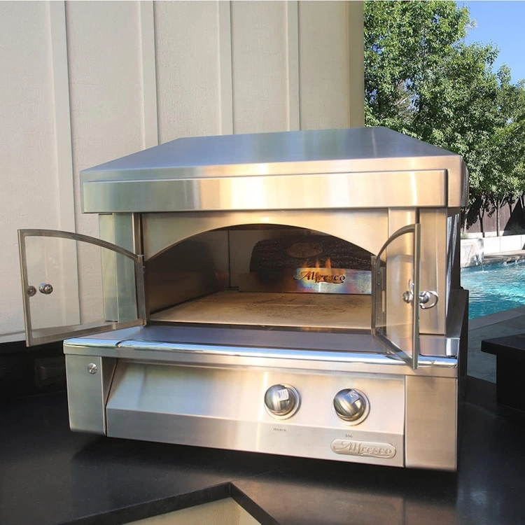 Alfresco Grills 30-Inch Countertop Natural Gas Outdoor Pizza Oven Plus