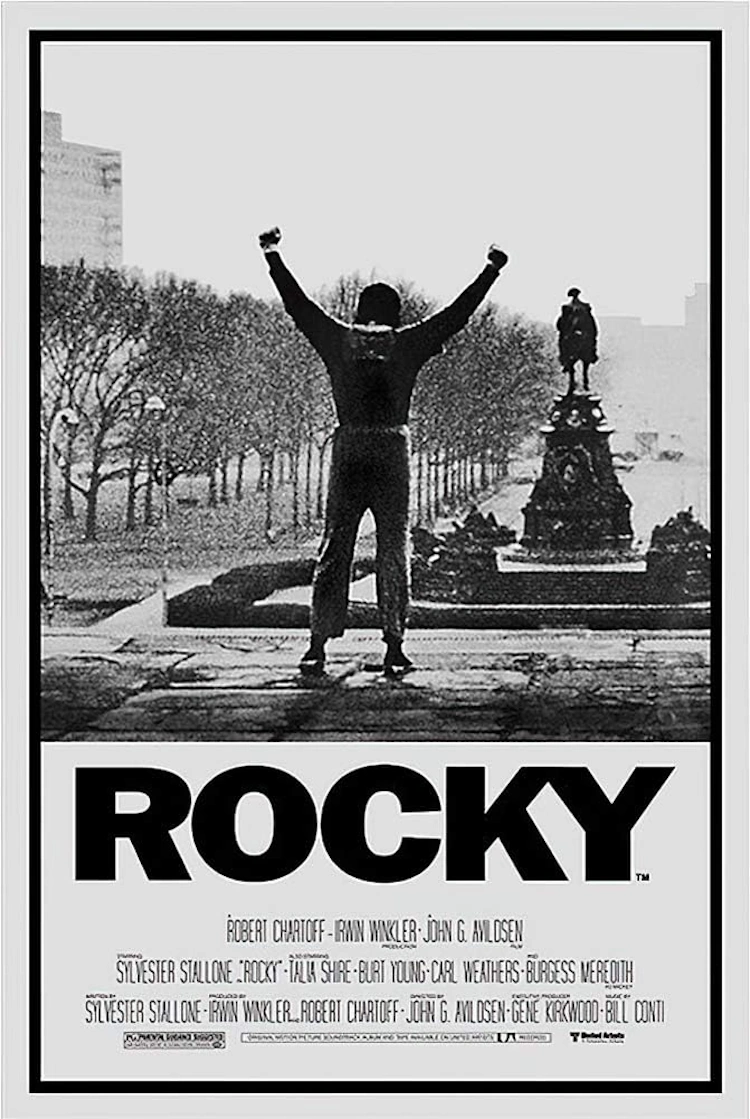 POSTER STOP ONLINE Rocky - Movie Poster (Regular Style - Victory Pose) (Size: 24" x 36")
